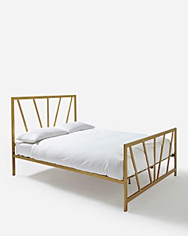 Grace Metal Bed Frame with Quilted Mattress
