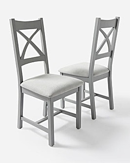 Faversham Pair of Painted Dining Chairs