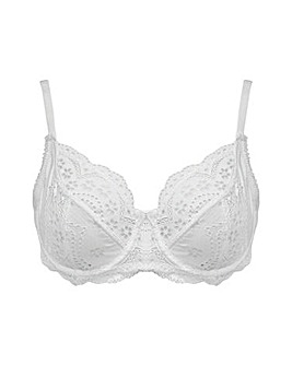 Pour Moi Swoon Broderie Full Cup Wired Bra White