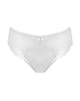 Pour Moi Swoon Broderie Midi Brief White