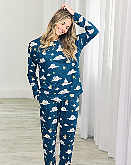 Chelsea Peers Jersey Crew Neck Pyjama Set