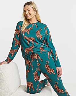 Chelsea Peers Jersey Crew Neck Pyjama Set