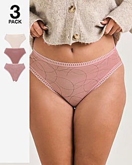 Sloggi (3 Pack) Go Crush Tai Knickers Pink Mix