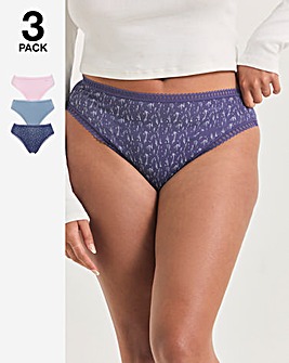 Sloggi 3Pack Go Crush Tai Knicker Navy Mix