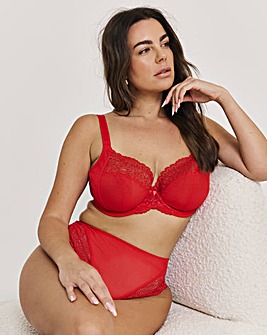 Elomi Tiernie Plunge Wired Bra Red