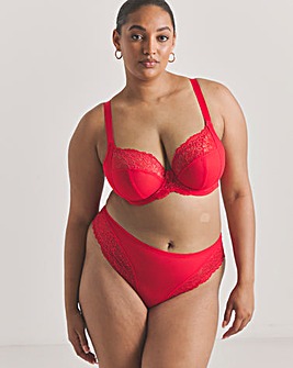 Elomi Tiernie Plunge Wired Bra Red