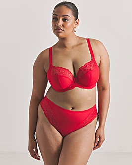 Elomi Tiernie Full Fit Knicker Red