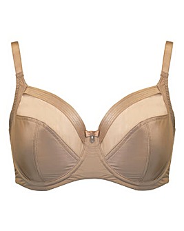 Pour Moi Viva Luxe Full Cup Wired Non Pad Side Support Bra Toffee