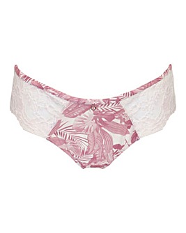 Pour Moi Bliss Brazilian Knicker Forest Pink Leaf