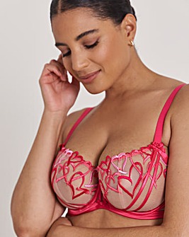 Ann Summers Love Struck Non Pad Balcony Wired Bra Mid Pink