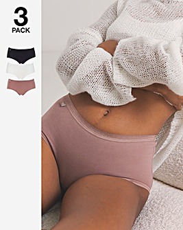 Sloggi 3Pack Basic Midi Knicker Cocoa Multi