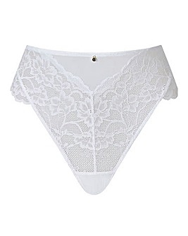 Ann Summers Sexy Lace Planet High Waist Brazillian White