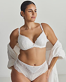 Ann Summers Sexy Lace Planet High Waist Brazillian White