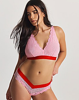 Lemonade Dolls Signature Lace V Brazilian Light Pink