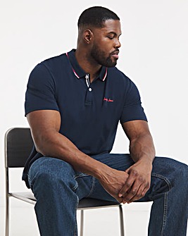 Jack & Jones Blaze Logo Tipped Polo - Navy