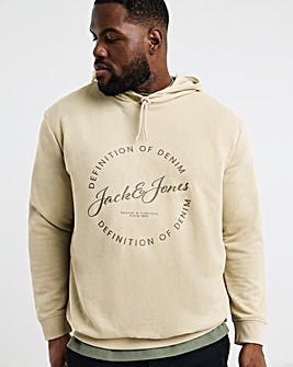 Jack & Jones Grayson Logo Hoodie - Cream