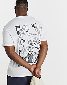 Jack & Jones Osaka Back Graphic T-Shirt - White