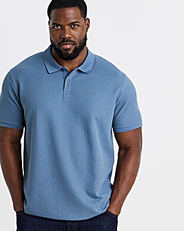 Jack & Jones Austin Waffle Polo - Blue