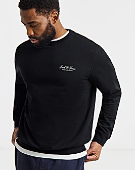 Jack & Jones Archive Logo Sweatshirt - Black