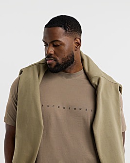 Jack & Jones Star Logo T-Shirt - Brown