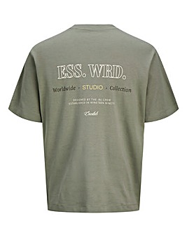 Jack & Jones Urban Edge Back Graphic T-Shirt - Green
