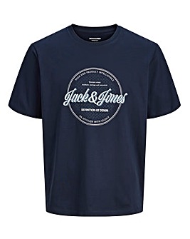 Jack & Jones Dover Logo T-Shirt - Navy