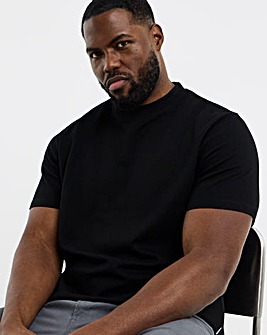 Jack & Jones Austin Waffle T-Shirt - Black