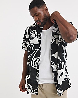 Jack & Jones Montauk Printed Shirt - Black