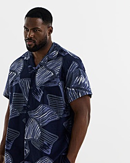 Jack & Jones Premium Venice Printed Shirt - Navy