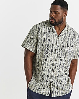 Jack & Jones Premium Lyon Printed Shirt - Natural