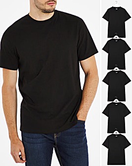 Pack of Five Crew Neck T-Shirts