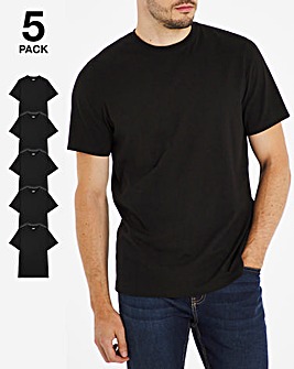 Pack of Five Crew Neck T-Shirts