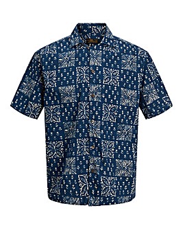 Jack & Jones Premium Lyon Printed Shirt - Navy