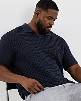 Jack & Jones Nantucket Knitted Polo - Navy