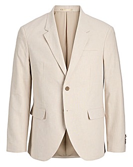 Jack & Jones Premium Martin Linen Blend Suit Jacket - Natural