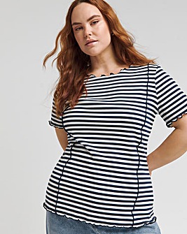 Joe Browns Simply Stripe Rib Jersey Tee