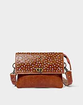 Joe Browns San Marco Leather Studded Bag