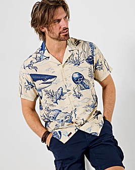 Joe Browns Shark Party Shirt - White/Blue