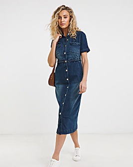 Joe Browns Dreamer Stretch Denim Midi Dress