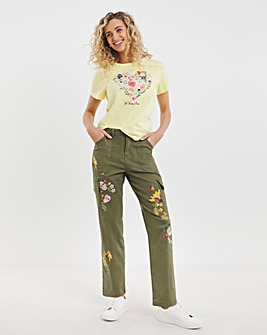 Joe Browns Embroidered Cargo Trousers