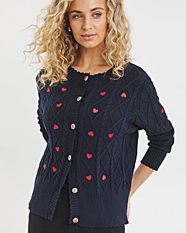 Joe Browns Heart Embroidered Cardigan