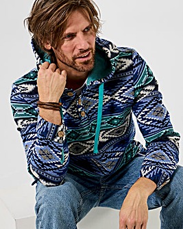 Joe Browns Hit The Waves Jacquard Hood - Blue Multi