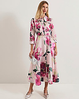 Phase Eight Anabella Floral Long Sleeved Shirt Dress