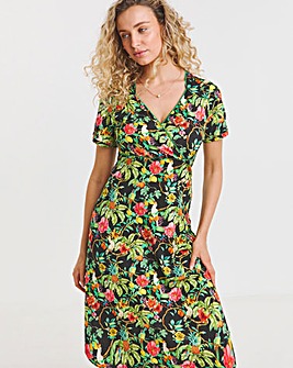 Joe Browns Pretty Parrot Jersey Midi Dress