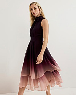 Phase Eight Maybel Ombre Corsage Chiffon Dress