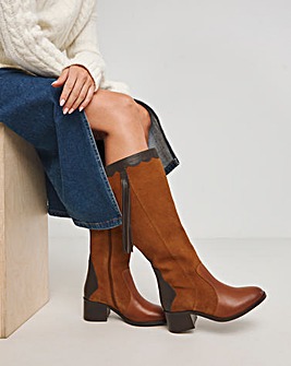 Clarks wide fit knee high boots best sale