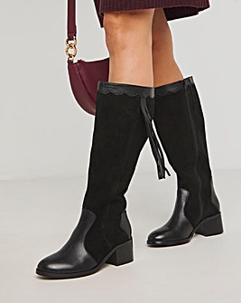 Joe Browns Knee High Boot Wide Fit Super Curvy Calf