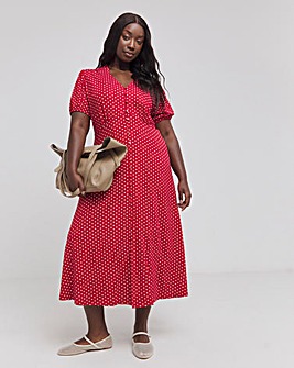 Joe Browns Jersey Polka Dot Midi Dress