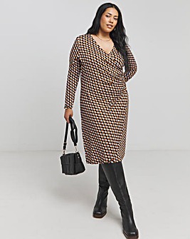 Joe Browns Geo Wrap Jersey Dress