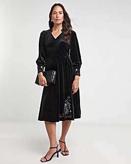 Joe Browns Starlight Velvet Midi Dress